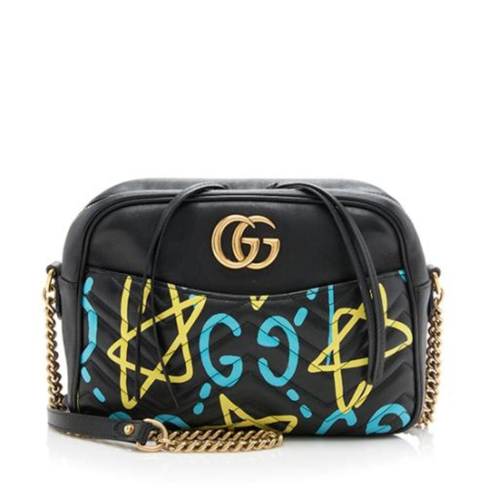 SOLD Gucci Ghost Marmont Medium Leather Bag - Picture 1 of 8